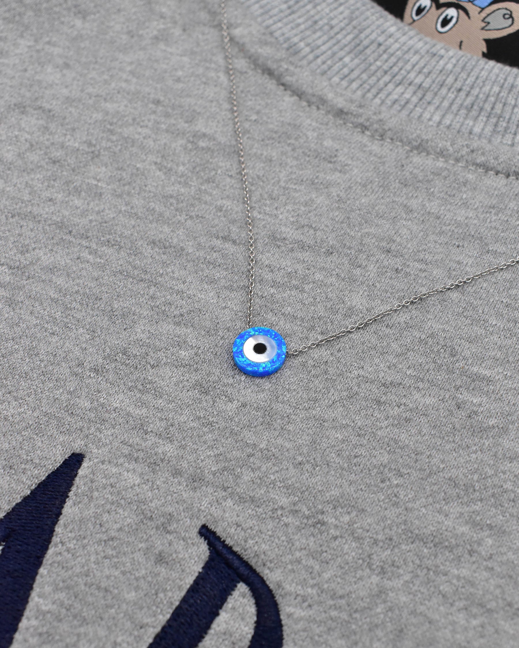Opal Stone Evil Eye Necklace