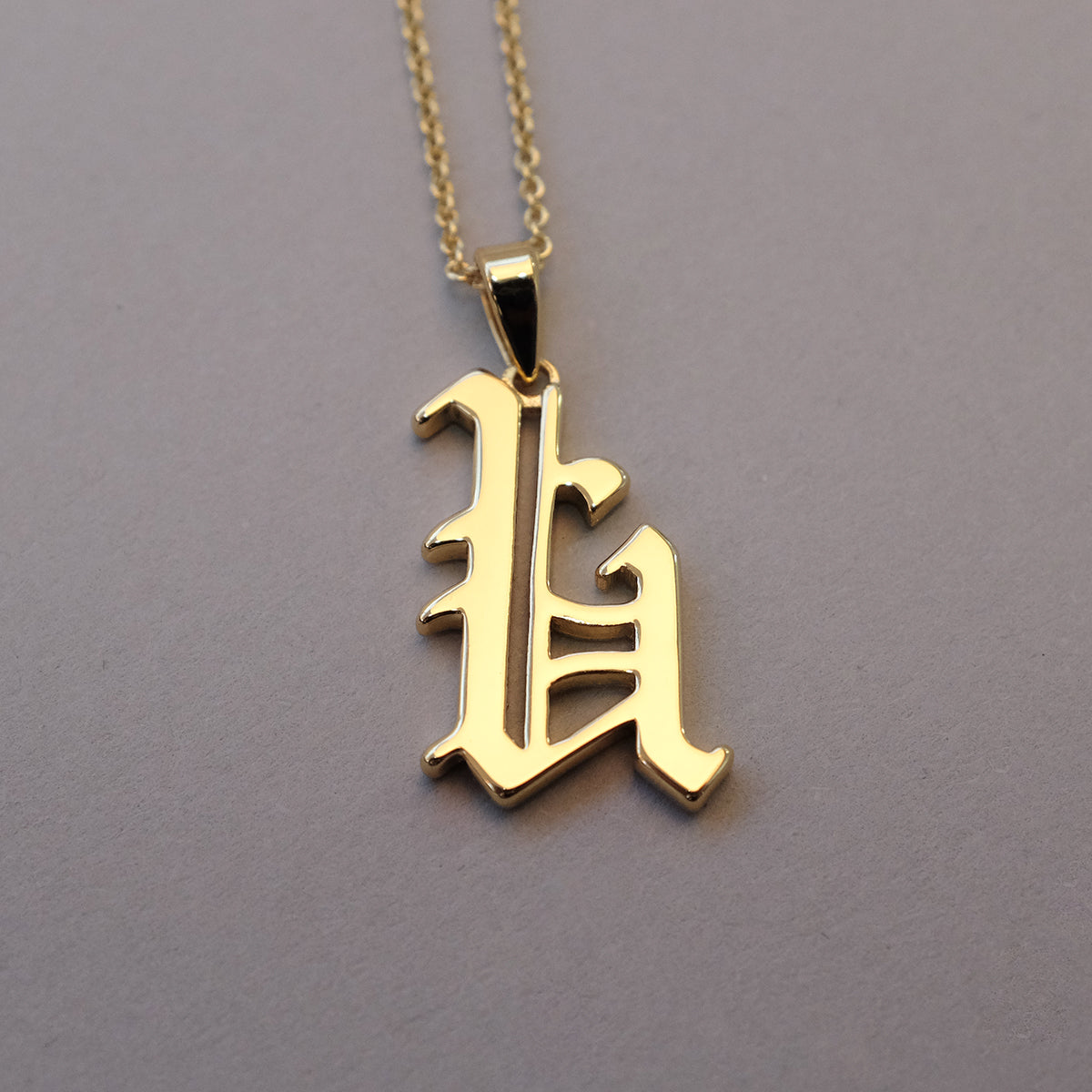 Gold Plated 19th Century Armenian Letter Necklace