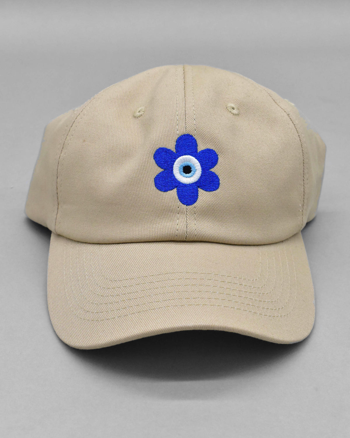 Evil Eye Flower Power Retro Dad Cap