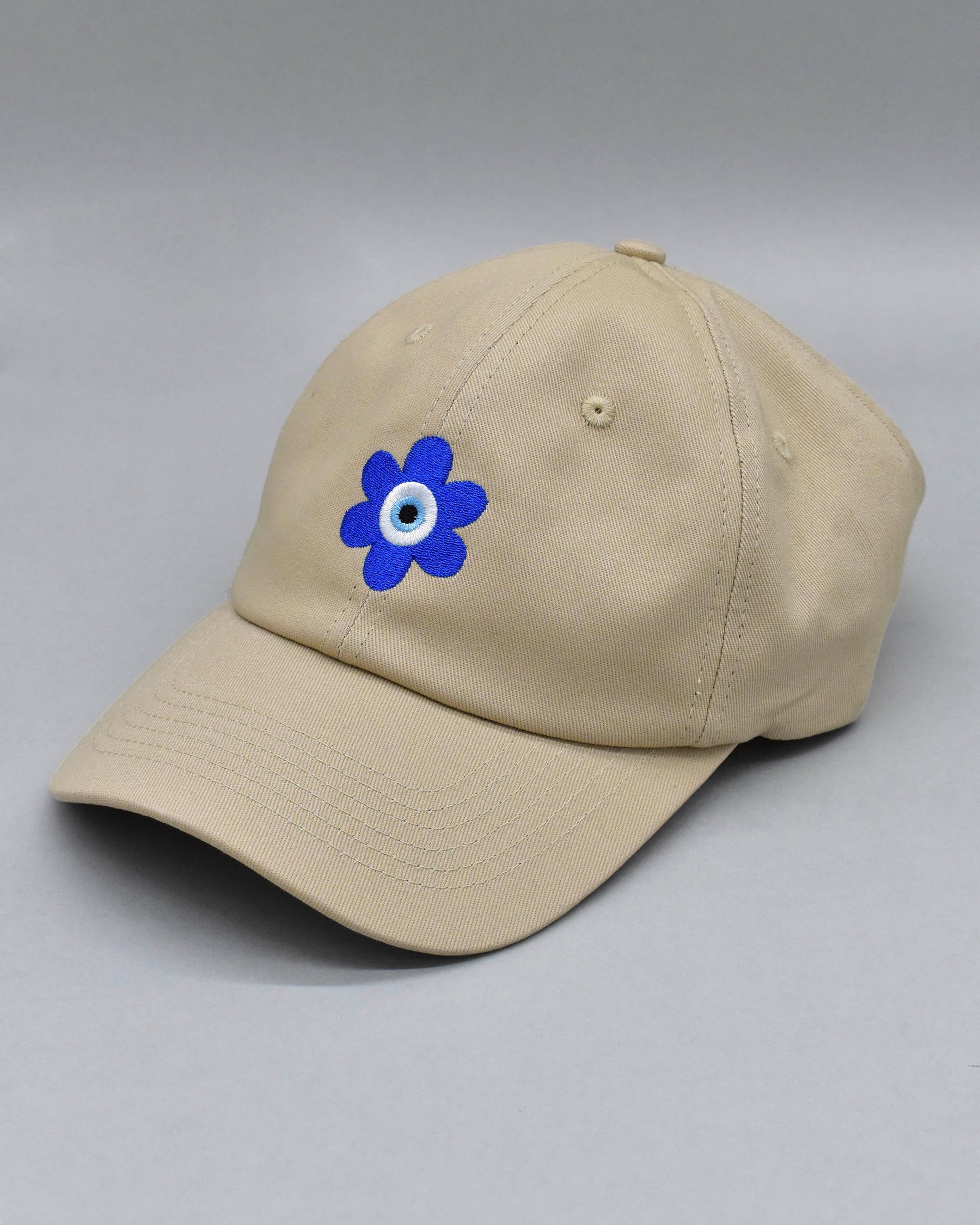 Evil Eye Flower Power Retro Dad Cap