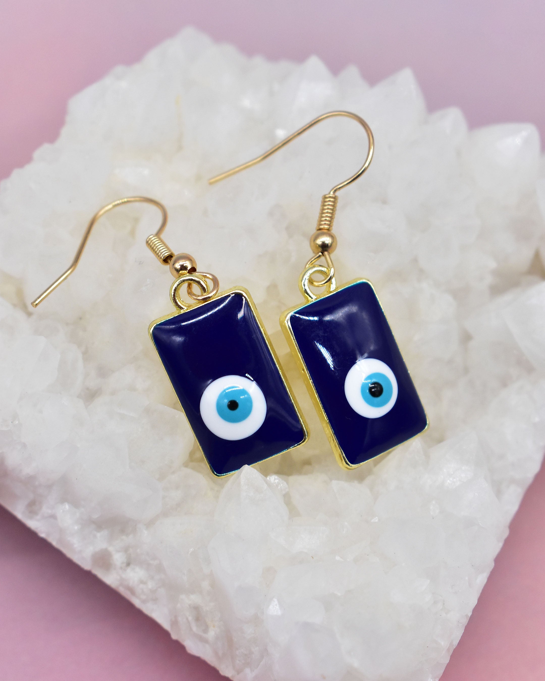 Dangle Evil Eye Earring Set