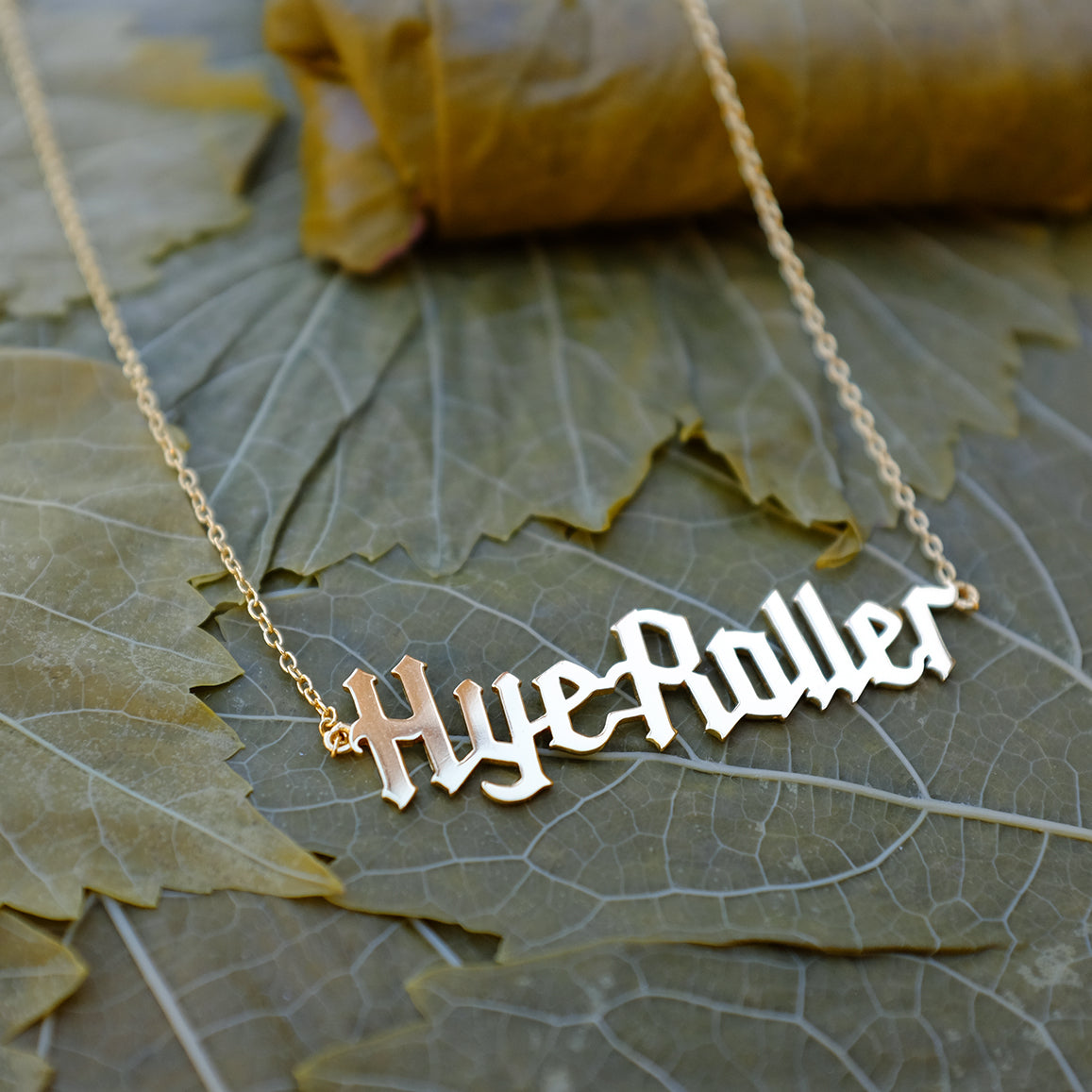 Gold Plated Sterling Silver Hye Roller Necklace