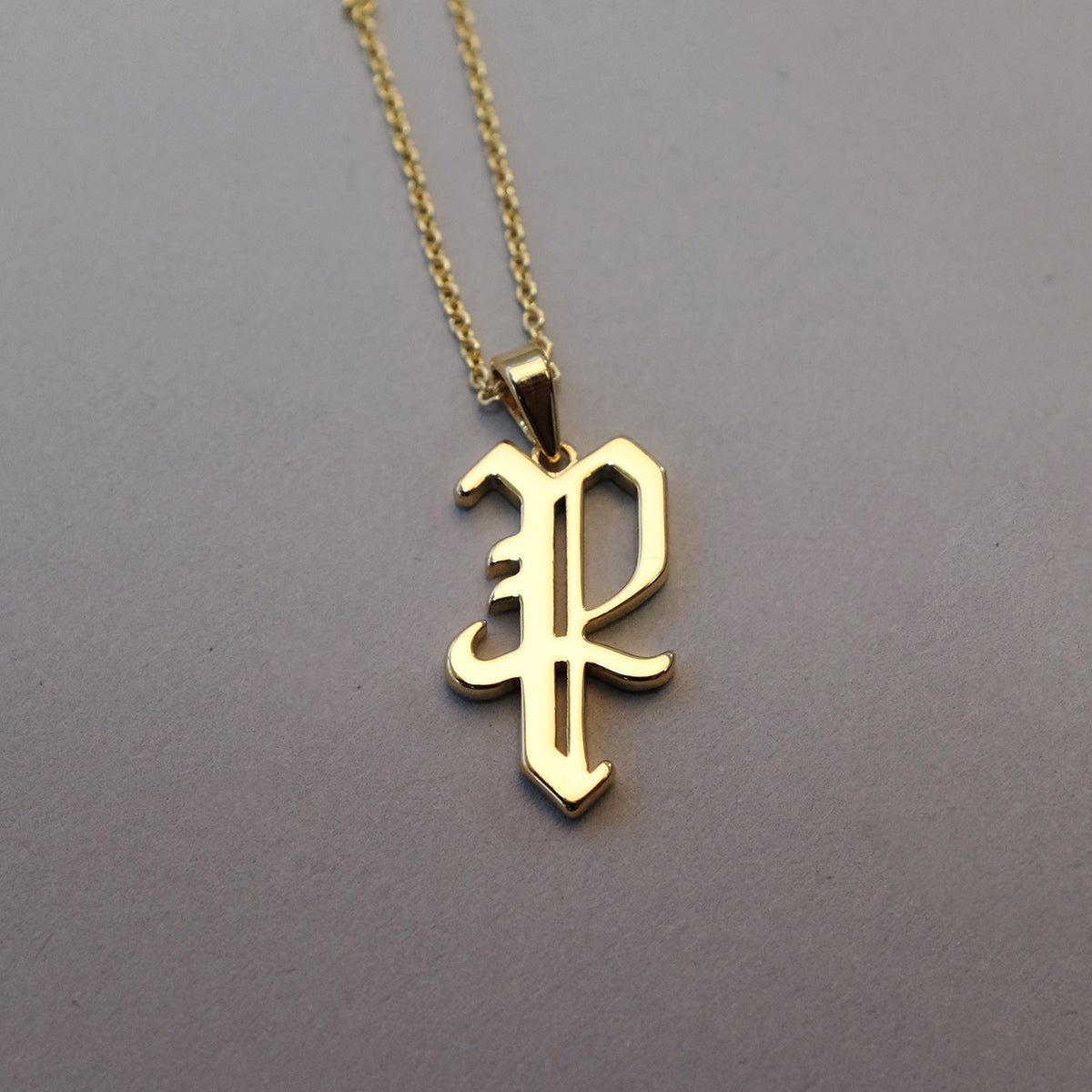 Gold Plated 19th Century Armenian Letter Necklace