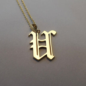 Gold Plated 19th Century Armenian Letter Necklace