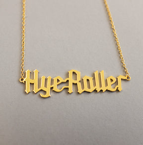 Gold Plated Sterling Silver Hye Roller Necklace