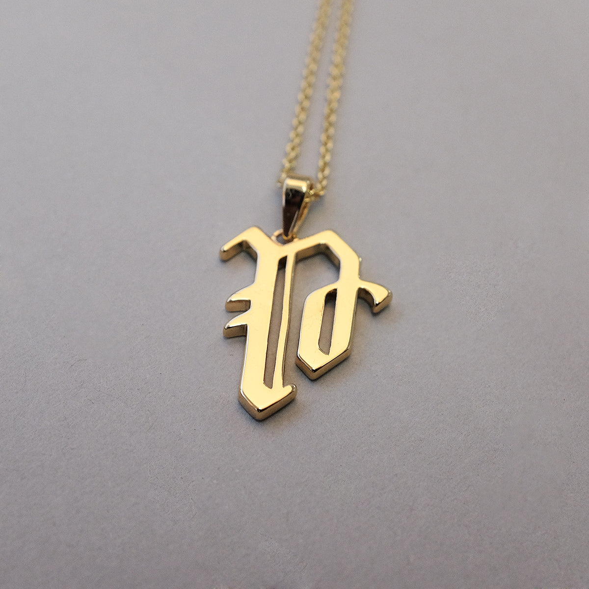 Gold Plated 19th Century Armenian Letter Necklace