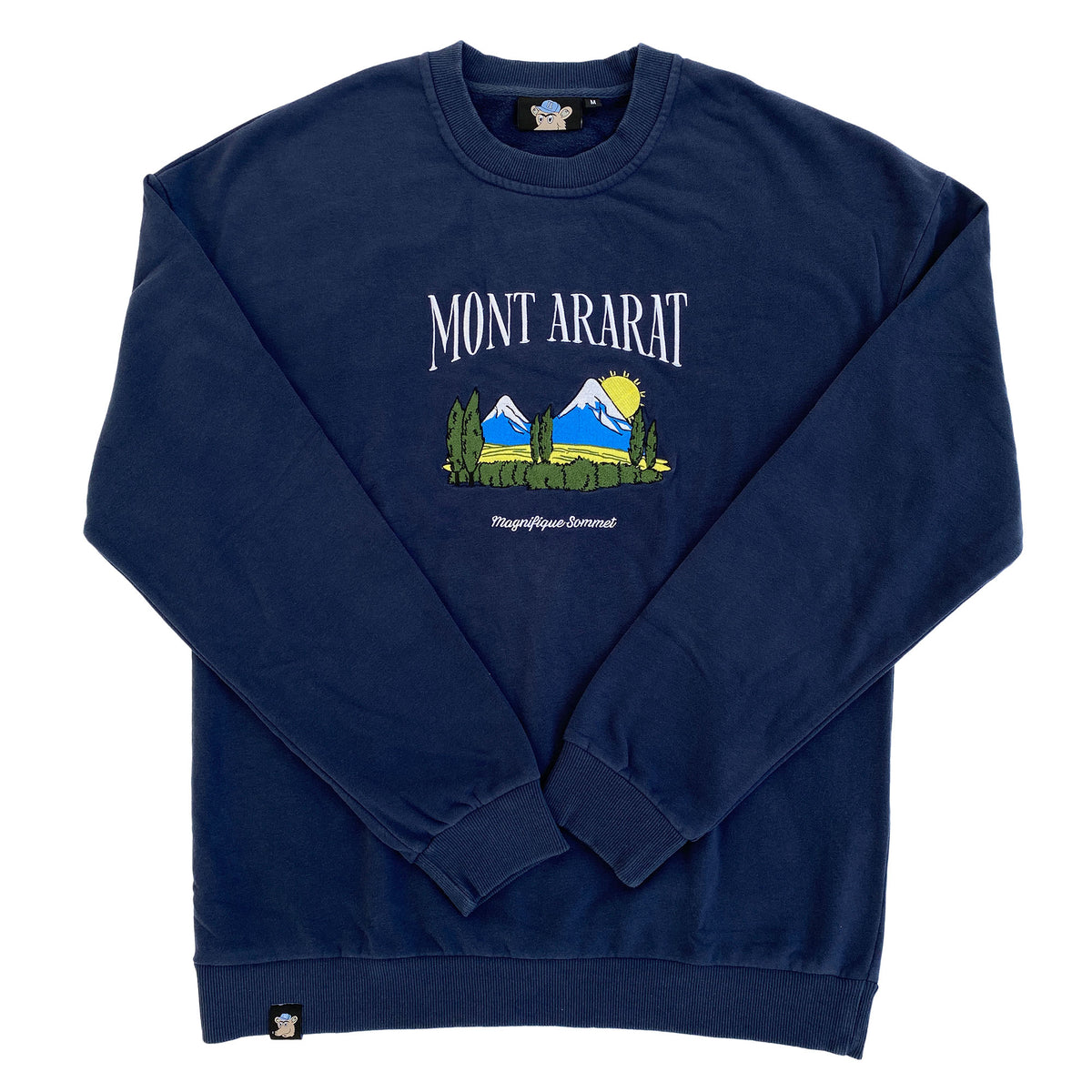 Mont Ararat Vintage Wash Embroidered Sweatshirt